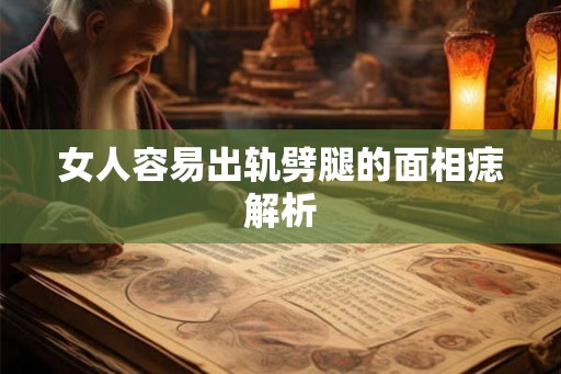 女人容易出轨劈腿的面相痣解析