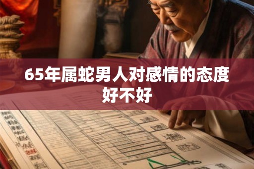 65年属蛇男人对感情的态度好不好