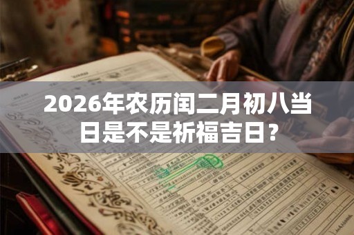 2026年农历闰二月初八当日是不是祈福吉日？