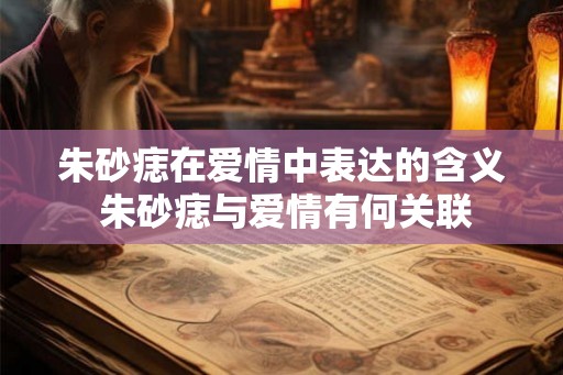 朱砂痣在爱情中表达的含义 朱砂痣与爱情有何关联 朱砂痣在爱情中表达的含义 朱砂痣与爱情有何关联