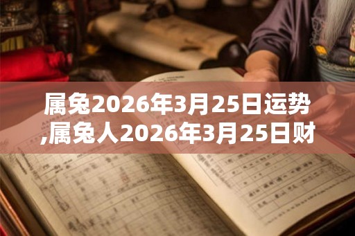 属兔2026年3月25日运势,属兔人2026年3月25日财运,生肖兔2026年3月25日运势 属兔2026年3月25日运势,属兔人2026年3月25日财运,生肖兔2026年3月25日运势
