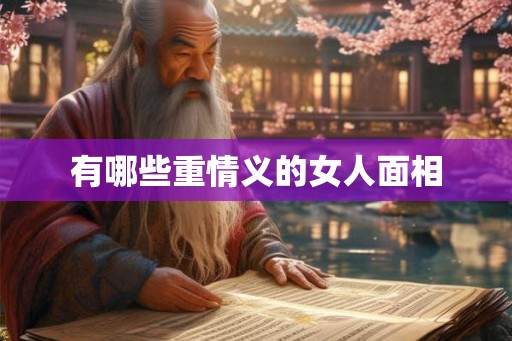 有哪些重情义的女人面相 有哪些重情义的女人面相