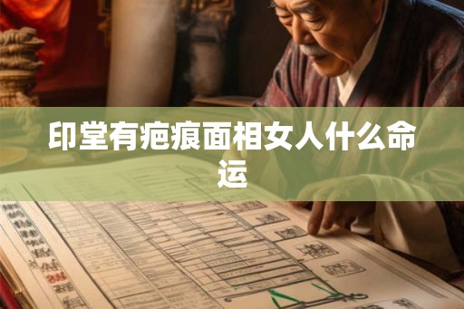 印堂有疤痕面相女人什么命运