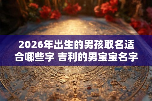 2026年出生的男孩取名适合哪些字 吉利的男宝宝名字
