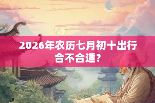 2026年农历七月初十出行合不合适？