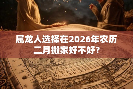属龙人选择在2026年农历二月搬家好不好？