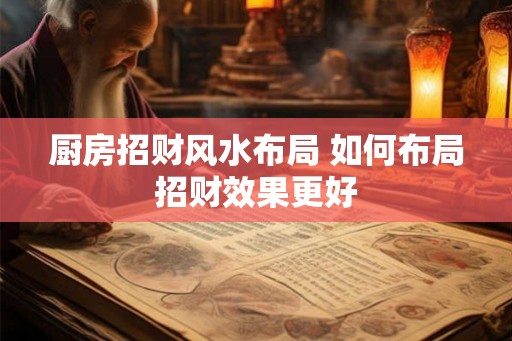 厨房招财风水布局 如何布局招财效果更好