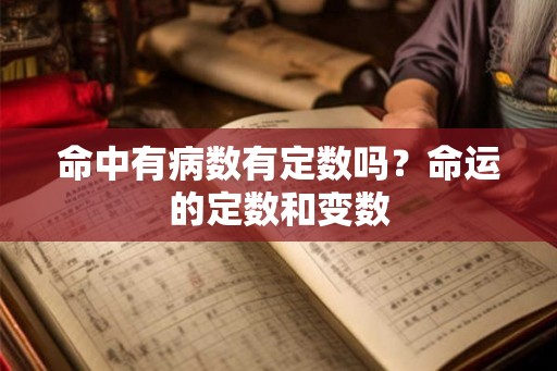 命中有病数有定数吗？命运的定数和变数