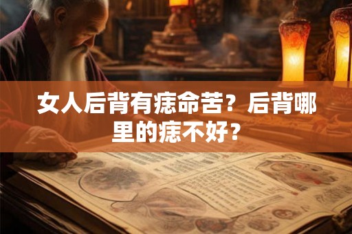 女人后背有痣命苦?后背哪里的痣不好? 女人后背有痣命苦?后背哪里的痣不好?