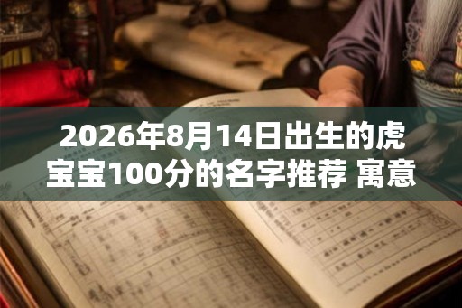 2026年8月14日出生的虎宝宝100分的名字推荐 寓意好的男女通用小名