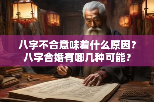 八字不合意味着什么原因？八字合婚有哪几种可能？