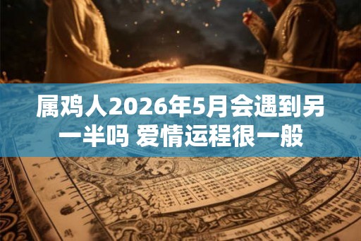 属鸡人2026年5月会遇到另一半吗 爱情运程很一般 属鸡人2026年5月会遇到另一半吗 爱情运程很一般