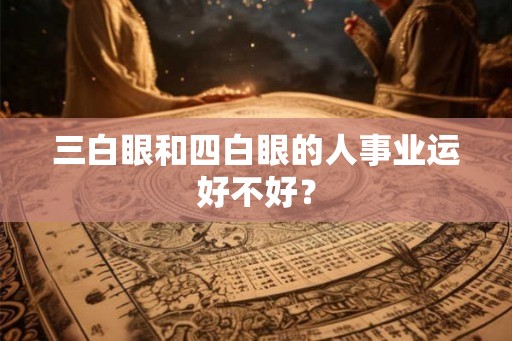 三白眼和四白眼的人事业运好不好？
