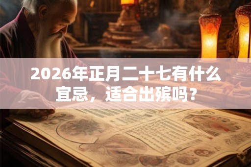 2026年正月二十七有什么宜忌，适合出殡吗？