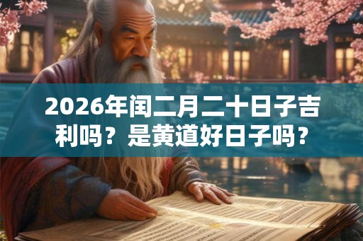 2026年闰二月二十日子吉利吗？是黄道好日子吗？
