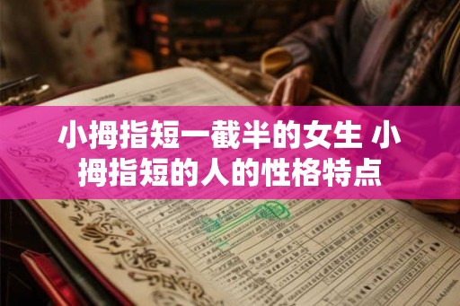 小拇指短一截半的女生 小拇指短的人的性格特点 小拇指短一截半的女生 小拇指短的人的性格特点
