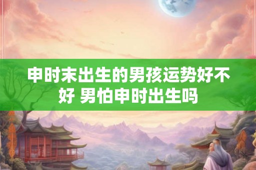 申时末出生的男孩运势好不好 男怕申时出生吗