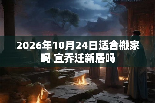 2026年10月24日适合搬家吗 宜乔迁新居吗