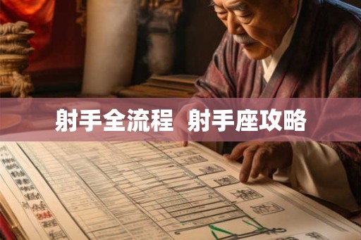 射手全流程  射手座攻略