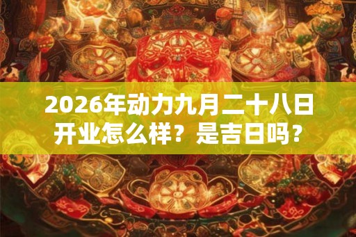 2026年动力九月二十八日开业怎么样？是吉日吗？
