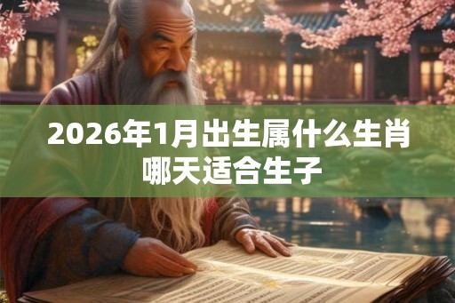 2026年1月出生属什么生肖 哪天适合生子