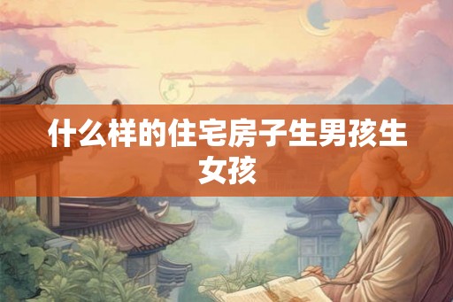 什么样的住宅房子生男孩生女孩