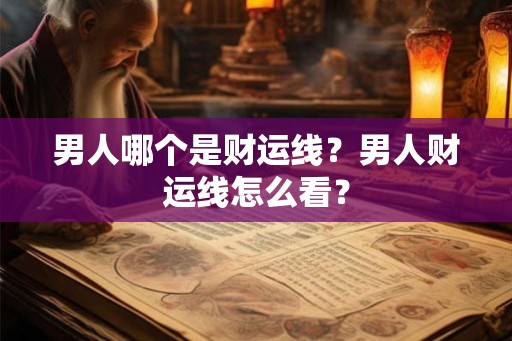 男人哪个是财运线？男人财运线怎么看？