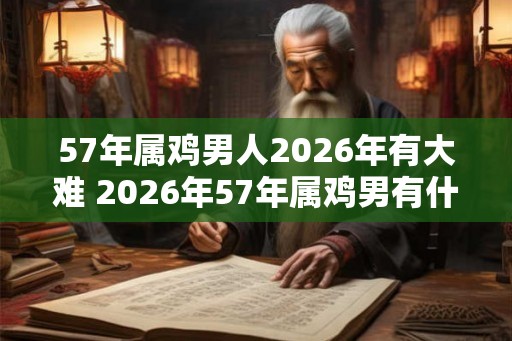 57年属鸡男人2026年有大难 2026年57年属鸡男有什么灾祸