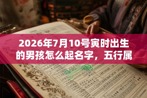 2026年7月10号寅时出生的男孩怎么起名字，五行属什么