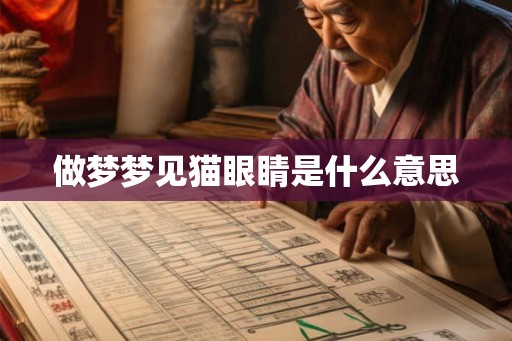 做梦梦见猫眼睛是什么意思
