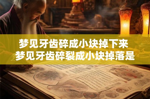 梦见牙齿碎成小块掉下来 梦见牙齿碎裂成小块掉落是什么预兆