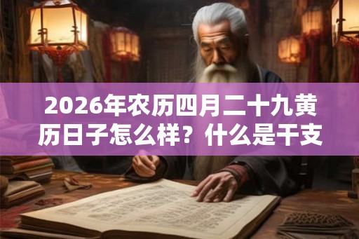 2026年农历四月二十九黄历日子怎么样?什么是干支历? 2026年农历四月二十九黄历日子怎么样?什么是干支历?