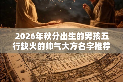 2026年秋分出生的男孩五行缺火的帅气大方名字推荐