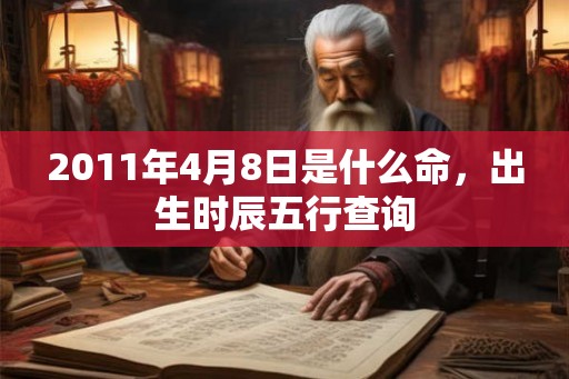 2011年4月8日是什么命，出生时辰五行查询