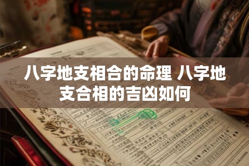 八字地支相合的命理 八字地支合相的吉凶如何