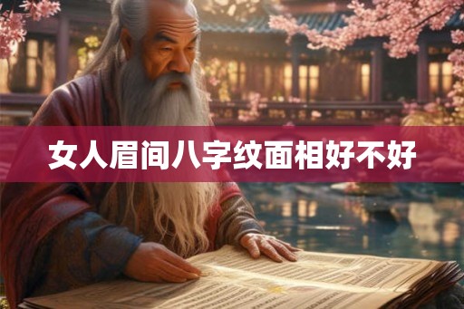女人眉间八字纹面相好不好