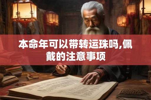 本命年可以带转运珠吗,佩戴的注意事项