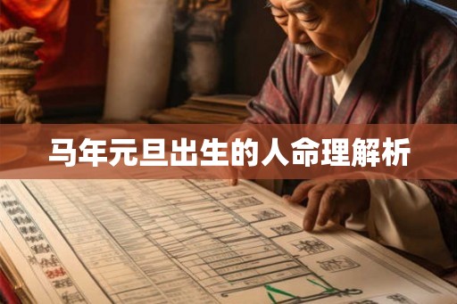 马年元旦出生的人命理解析