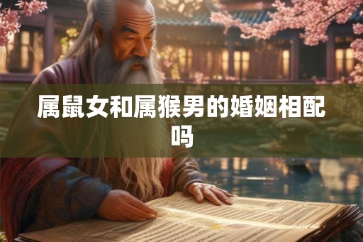 属鼠女和属猴男的婚姻相配吗