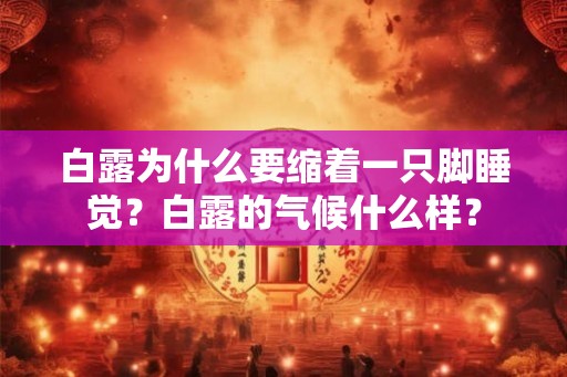 白露为什么要缩着一只脚睡觉？白露的气候什么样？