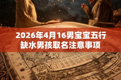 2026年4月16男宝宝五行缺水男孩取名注意事项 2026年4月16男宝宝五行缺水男孩取名注意事项