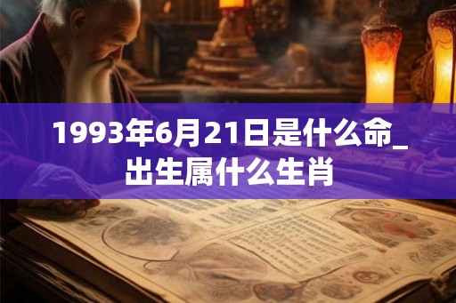 1993年6月21日是什么命_出生属什么生肖