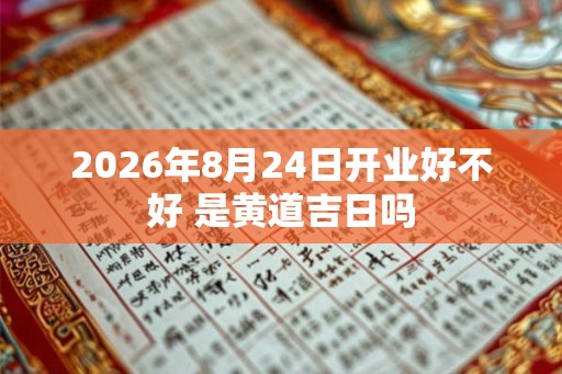 2026年8月24日开业好不好 是黄道吉日吗