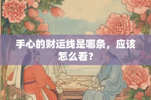 手心的财运线是哪条,应该怎么看? 手心的财运线是哪条,应该怎么看?
