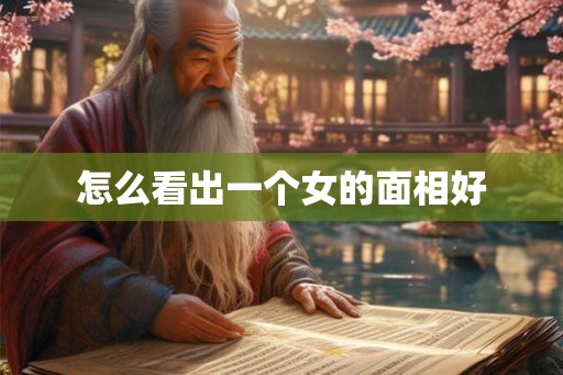 怎么看出一个女的面相好