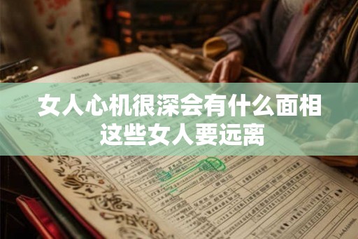 女人心机很深会有什么面相 这些女人要远离