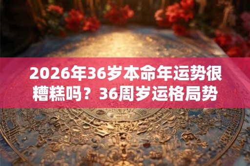 2026年36岁本命年运势很糟糕吗？36周岁运格局势