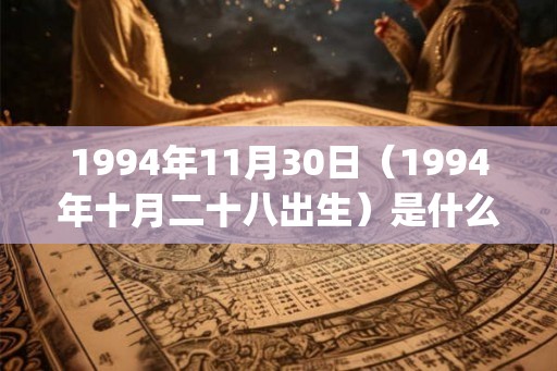 1994年11月30日(1994年十月二十八出生)是什么命_命运如何 1994年11月30日(1994年十月二十八出生)是什么命_命运如何