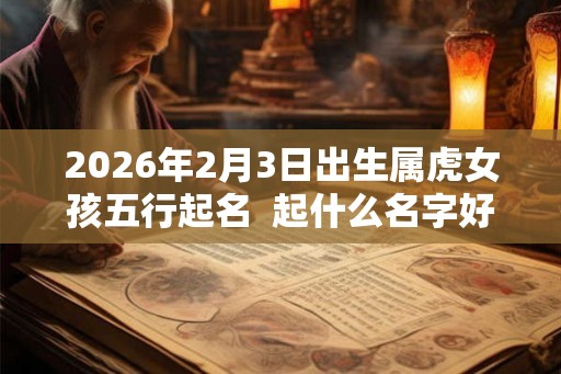 2026年2月3日出生属虎女孩五行起名  起什么名字好听有气质