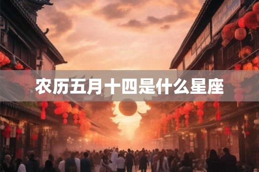 农历五月十四是什么星座